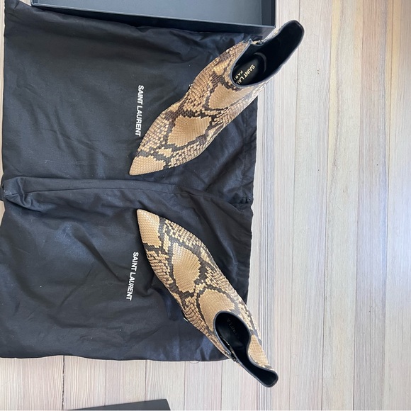 Saint Laurent snakeskin heel boots - Picture 8 of 10